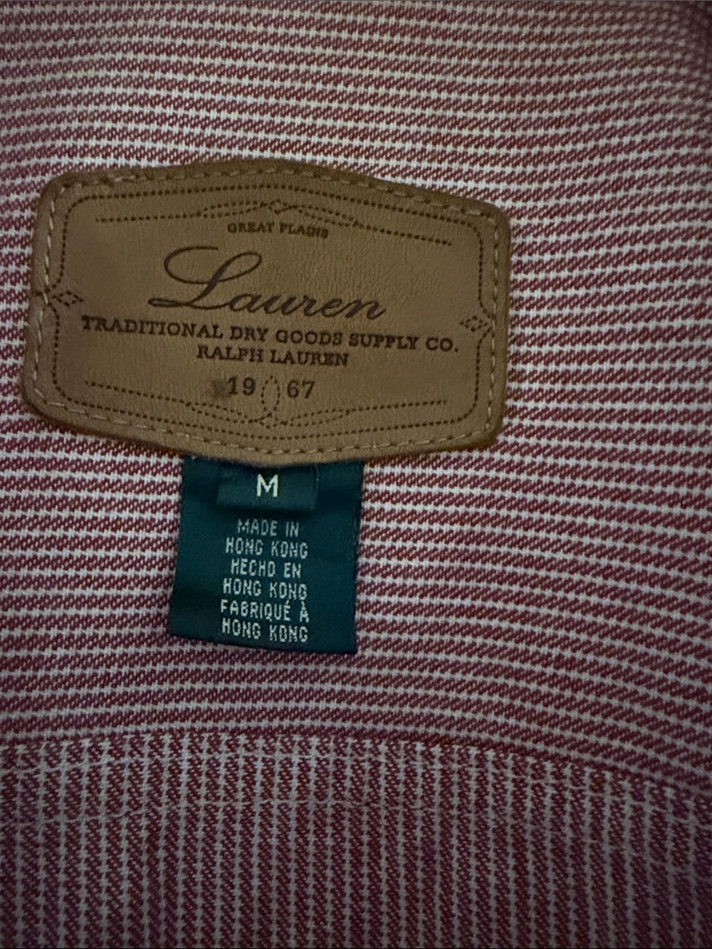 Ralph Lauren red Striped denim Jean Jacket - Picture 2 of 5